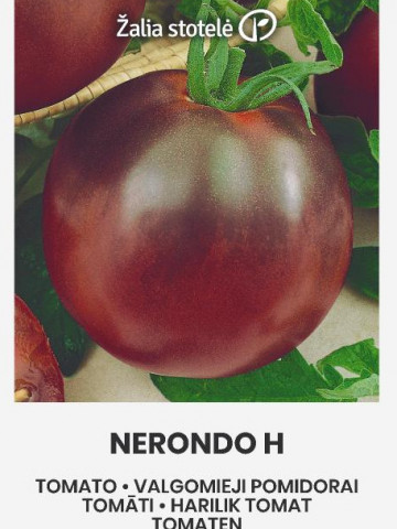 Nerondo F1 (7 seminte) de rosii negre cu coaja subtire, suculente, gustoase, Seklos - Img 2