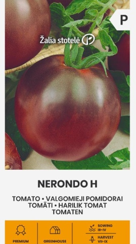 Nerondo F1 (7 seminte) rosii negre cu coaja subtire, suculente, gustoase, Seklos - Img 2