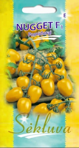 Nugget F1 (10 seminte) tomate cherry ovale galben-portocalii, nedeterminate, hibrid german, Sekluva - Img 2