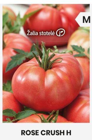 Rose Crush F1 (7 seminte) rosii roze de tip Beefsteak, usor turtite, gust extraordinar de bun, Seklos - Img 2