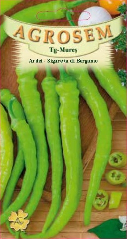 Ardei Sigaretta di Bergamo (60 seminte) ardei iute soi randament ridicat, Agrosem