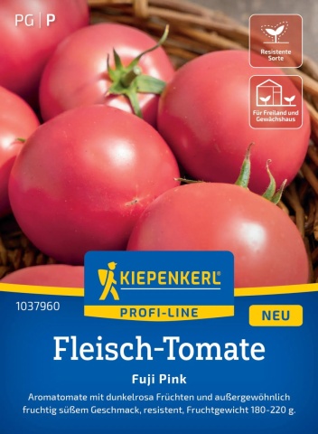 Fuji Pink F1 (5 seminte) tomate semitimpurii de culoare roz, Kiepenkerl - Img 1