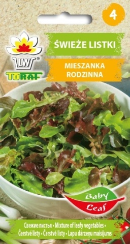 Mieszanka Rodzinna (2 gr) amestec seminte legume cu frunze baby leaf pentru salate, Toraf - Img 3