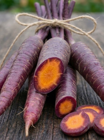 Morcovi violet Cosmic Purple (500 seminte) morcovi violet gust deosebit, textura crocanta, Florian - Img 1