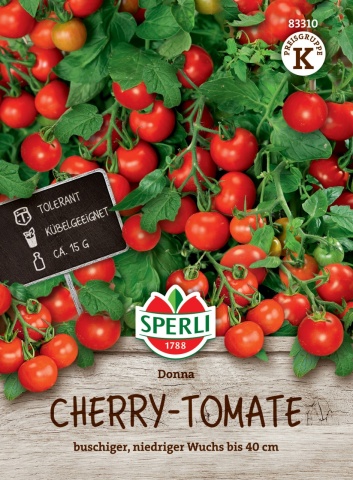 Donna F1 (8 seminte) rosii cherry extrem de productive si aromate, perfecte pentru ghivece, Sperli