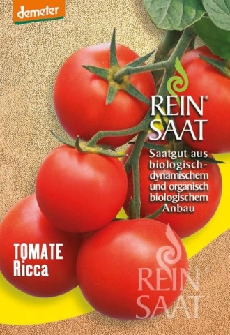 Ricca BIO (10 seminte) tomate pentru sere, fructe rotunde, ferme, ReinSaat - Img 4