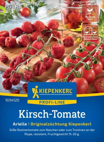Arielle F1 (5 seminte) rosii tip cherry, fructe mici si rosii, recomandate pentru uscare, Kiepenkerl - Img 1