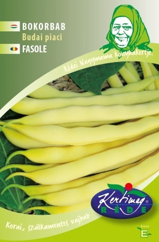 Budai Piaci (50 gr) seminte fasole pitica, pastai galbene cilindrice, soi timpuriu productiv, Kertimag - Img 2