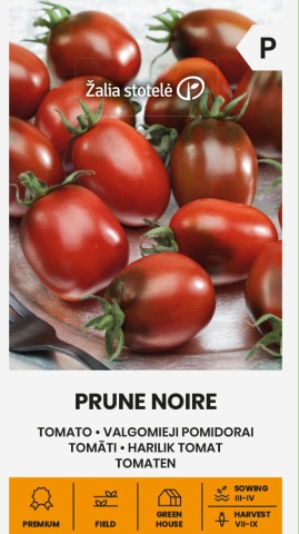 Prune Noire (5 seminte) rosii mici tip cherry prunisoare negre, pulpa ferma, dulce, suculenta, Seklos