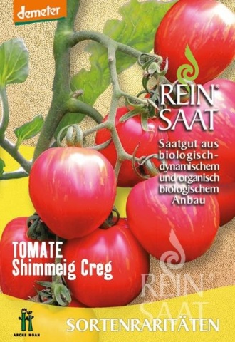 Shimmeig Creg BIO (30 seminte) tomate striate rosu-galben, gust intens, ReinSaat - Img 2