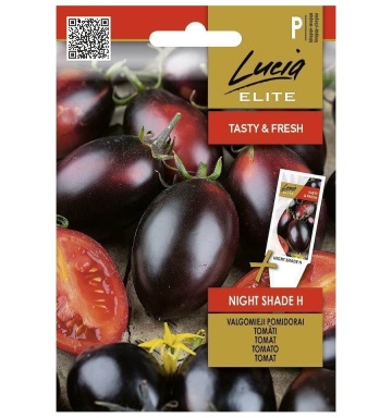 Night Shade F1 (5 seminte) tomate cherry snack alungite, culoare neagra, gust unic dulce, Seklos - Img 3