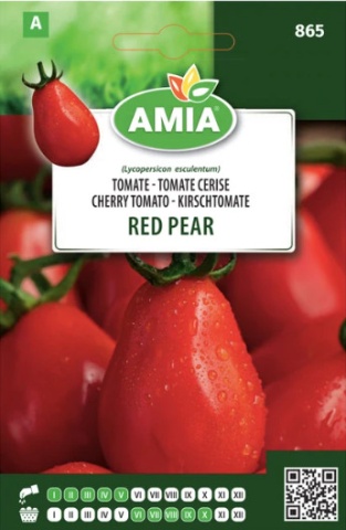 Red Pear (90 seminte) rosii de tip cherry, productiv, cu crestere nedeterminata, Amia