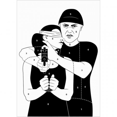 Set of 50 Airsoft Targets HOSTAGE 70x50cm Range Solutions