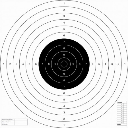 Set of 50 Airsoft Targets TS-2 PSP ISSF 52x52cm Range Solutions