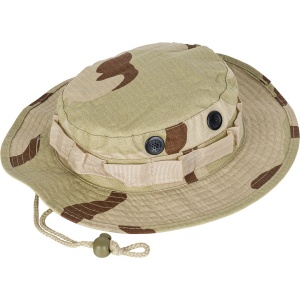 Tactical Boonie Hat US GI Bush-Hat Ripstop Desert Camo MFH