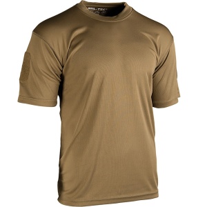 Tricou Tactic QUICKDRY Velcro Dark Coyote Mil-Tec - 1