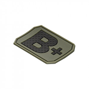 Ecuson 3D PVC Grupa Sanguina B Pozitiv 4x3cm Olive Drab Mil-Tec - 2