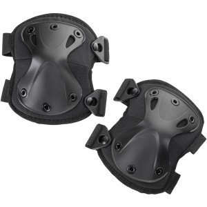 Set Genunchiere Tactice Protect pentru Airsoft Negre Mil-Tec - 1