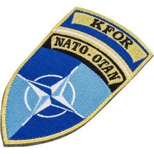 Ecuson Brodat NATO KFOR Velcro Surplus Militar - 2