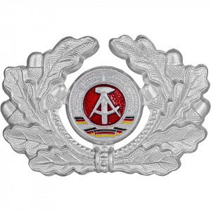 Military Emblem GRENZTRUPPEN in silver color GDR - Military Surplus