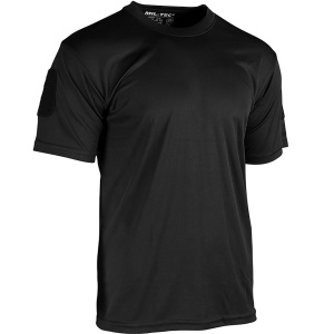 Tricou Tactic QUICKDRY Velcro Negru Mil-Tec - 1