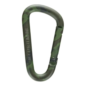 Aluminum Carabiner EDC 8cm x 8mm Woodland MFH