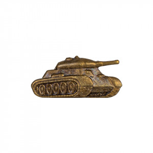 Military Badge CZECHOSLOVAK Tankman in bronze color CZ/SK - Military Surplus