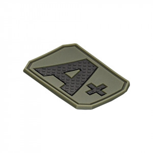 Ecuson 3D PVC Grupa Sanguina A Pozitiv 4x3cm Olive Drab Mil-Tec - 2