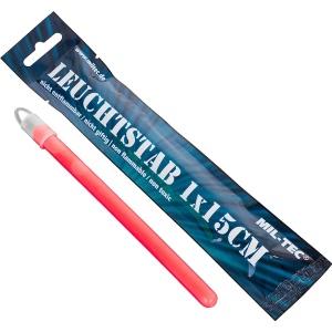 Red Light Stick LEUCHTSTAB Slim 1x15cm Mil-Tec