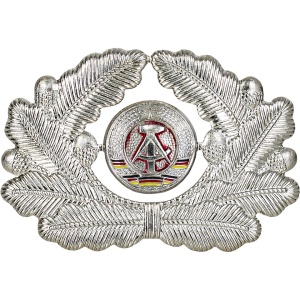 Military Emblem VOLKSPOLIZEE in silver color GDR - Military Surplus