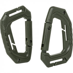 Set 2 Carabine Tactice KARABINER Molle 9x6cm Olive Drab Mil-Tec - 1