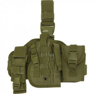 Tactical Holster DropLeg with Foot Platform Olive Drab GFC Tactical