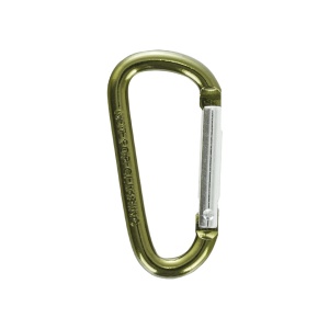 Aluminum Carabiner EDC 6cm x 6mm Olive Drab MFH