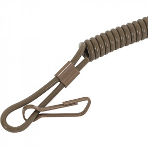Cordon Siguranta Lanyard Spiralat culoare Coyote produs de Mil-Tec - 2