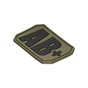 Ecuson 3D PVC Grupa Sanguina AB Pozitiv 4x3cm Olive Drab Mil-Tec - 2