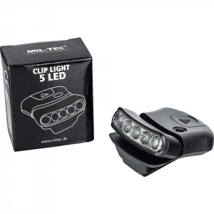Lanterna frontala pentru sapca CLIPLIGHT cu LED-uri, produsa de Mil-Tec - 3