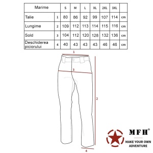 Pantaloni Tactici US Combat BDU MultiCamo MFH - 4