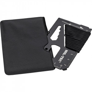 Card Supravietuire Multifunctional Paracord Negru Mil-Tec - 2