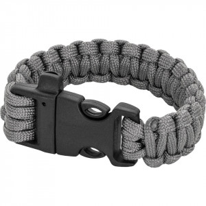 Paracord Tactical Bracelet FASTEX Grey Element Airsoft