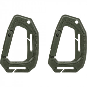 Set 2 Carabine Tactice KARABINER Molle 9x6cm Olive Drab Mil-Tec - 2