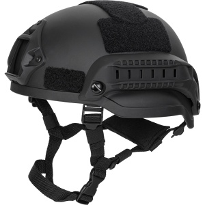Casca Tactica Airsoft MICH 2002 Velcro Neagra MFH - 1