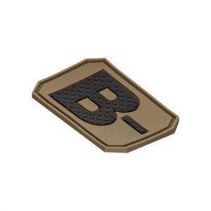 Ecuson 3D PVC Grupa Sanguina B Negativ 4x3cm Dark Coyote Mil-Tec - 2