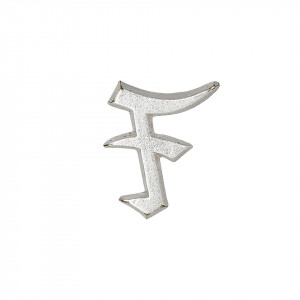 Military Badge FAHNRICHSCHULER in silver color GDR - Military Surplus