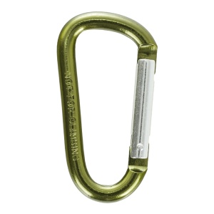 Aluminum Carabiner EDC 8cm x 8mm Olive Drab MFH