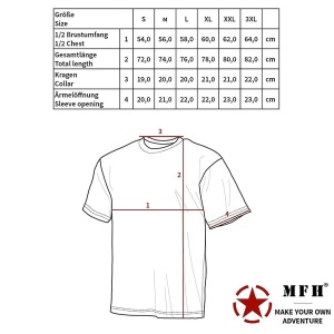 Tricou Tactic US-ARMY 170gsm Bumbac Flecktarn MFH - 2