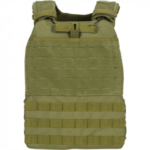 Vesta Tactica Airsoft Plate Carrier TTC Molle LaserCut Olive GFC Tactical - 2
