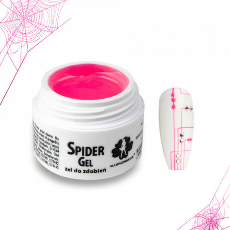 Spider Gel Neon Pink 3 ml - Allepaznokcie