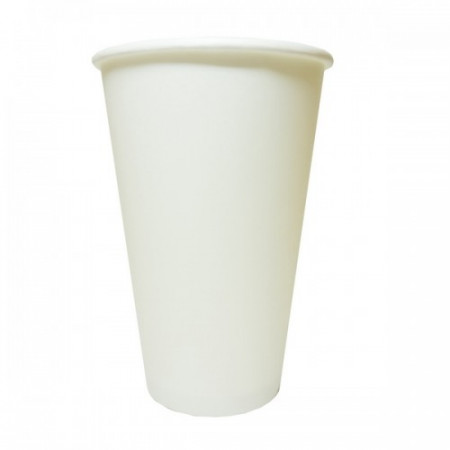 Pahar alb din carton 300-330ml (12oz) 50buc/set
