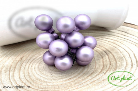 Globulete sticla lila mat 2.5 cm