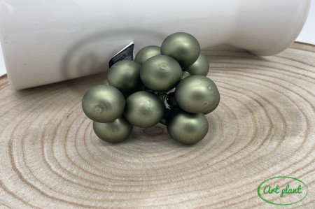 Globulete sticla moss green mat 2 cm